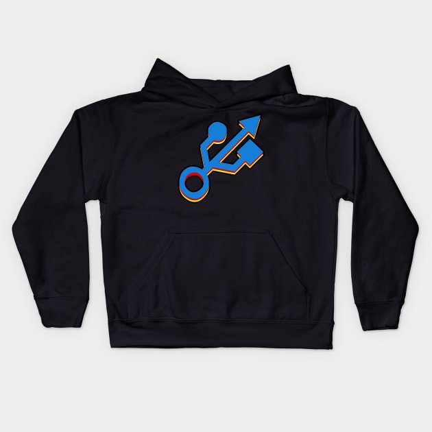 usb Kids Hoodie by redwolf